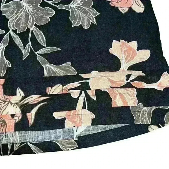 Nicole Miller Original Sz. M Linen Blend Floral Dress Business Casual Party - Picture 8 of 16